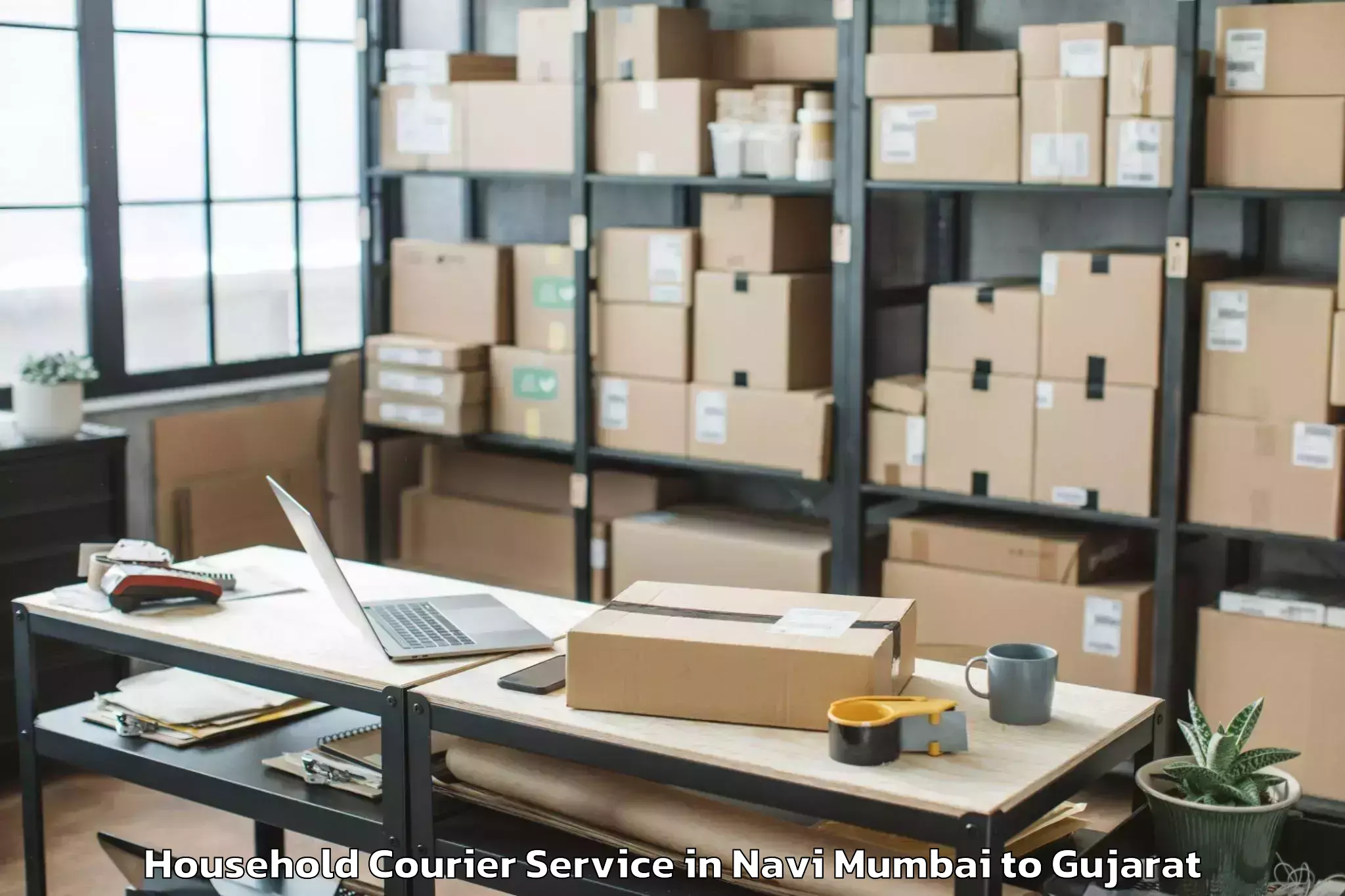 Efficient Navi Mumbai to Gussar Household Courier